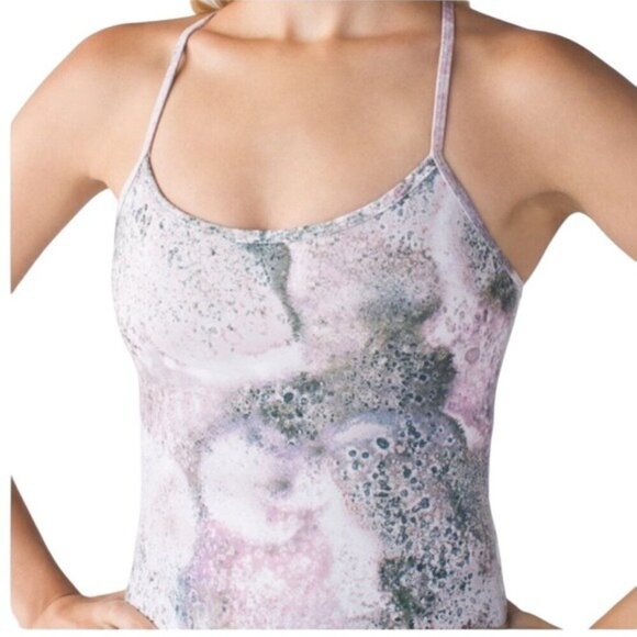 Lululemon Power Y Tank Luon Sugar Crush Multi Size 6 - Picture 9 of 11